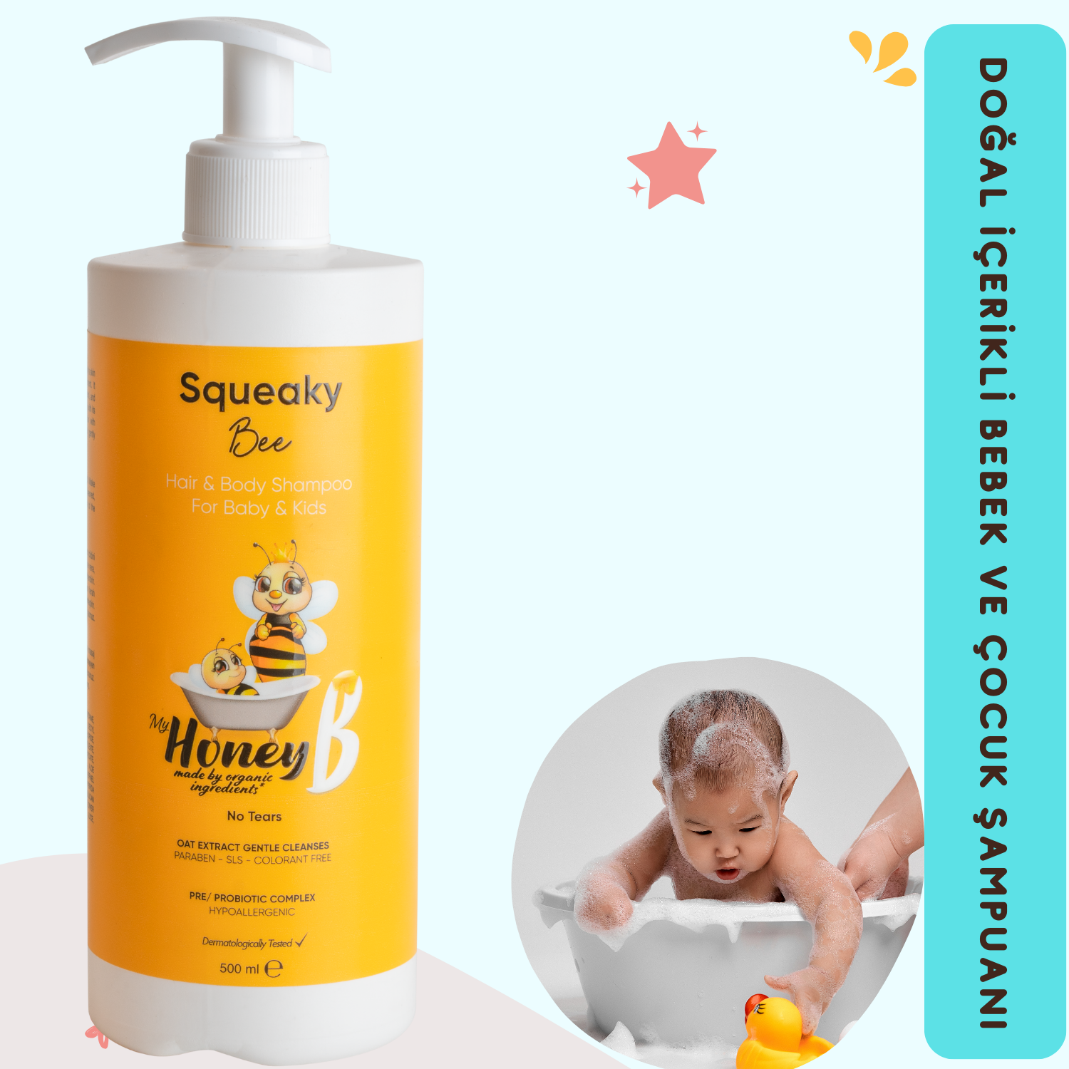 My Honey B Squeaky Bee 500 ml Bebek Şampuanı